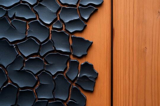 Minimalist depiction of an old building facade, focusing on the cracked paint and worn wood, reduced to clean, bold lines to emphasize the passage of time