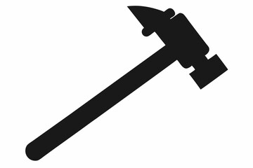 

Hammer Tool Silhouette, Hammer Construction Tool Symbol Vector