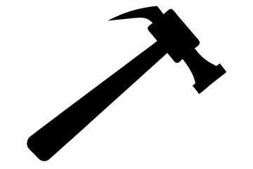 

Hammer Tool Silhouette, Hammer Construction Tool Symbol Vector