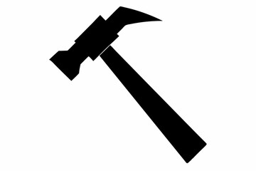 

Hammer Tool Silhouette, Hammer Construction Tool Symbol Vector