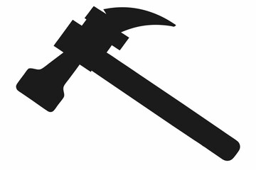 

Hammer Tool Silhouette, Hammer Construction Tool Symbol Vector