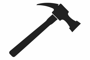 

Hammer Tool Silhouette, Hammer Construction Tool Symbol Vector