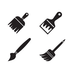 Paint Brush Illustration Icon