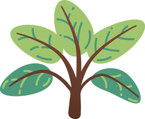 Sprout with leaf vector icon. Plant symbol of nature and environment.