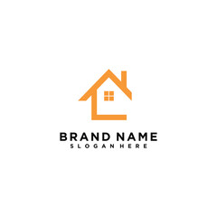 Contruction logo icon with creative design vector illustration