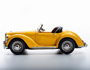 Naklejka premium Beautiful sports car, yellow, black line. 3d rendering