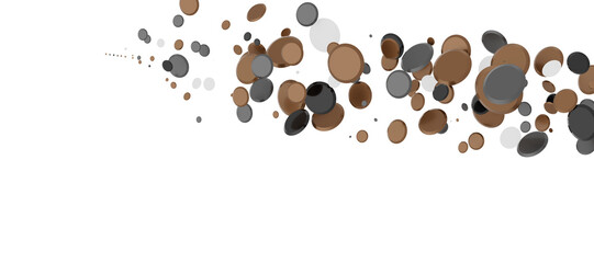 gold  Burst: Astonishing 3D Illustration of Bursting gold Confetti