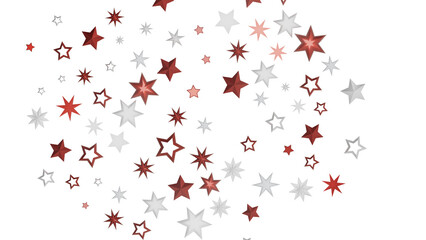 Abstract background with red and white stars on a black background.  A simple design with a festive feel.