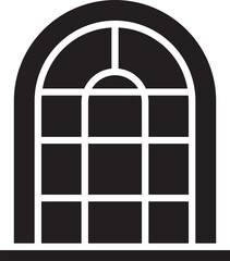 Arch Window Glyph Icon