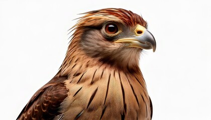 Thresher Bird Isolated on White Background