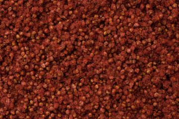 high resolution macro photo of dried sumac seeds