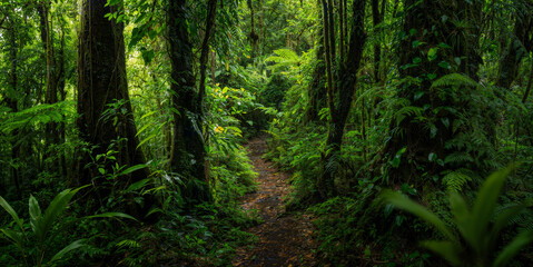 Fototapeta premium Deep tropical rainforest