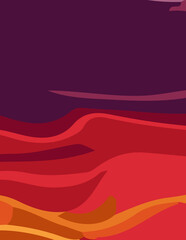 abstract background with untidy waves Illustration