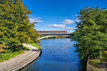 Hamburg, Germany. The lake 
