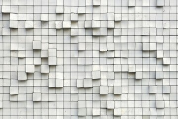 Fototapeta premium White Square Panels with Black Grid Lines