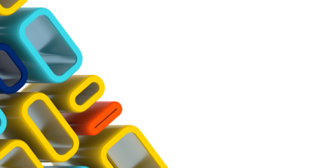 Abstract Geometric backgrounds full Color - Divider 3d