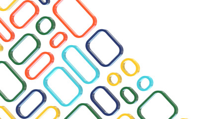 Abstract Geometric backgrounds full Color - Divider 3d