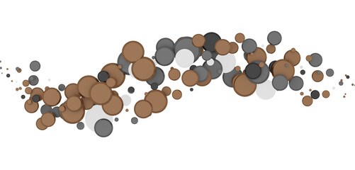  Colorful confetti on white background