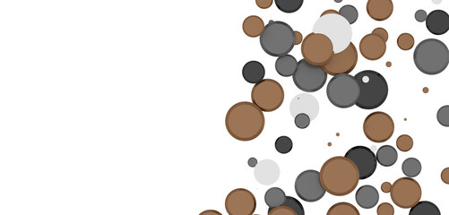  Colorful confetti on white background