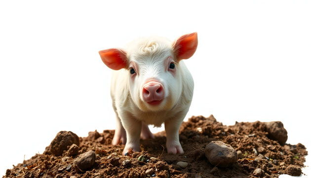 Codillo de cerdo con chucrut isolated with white highlights, png