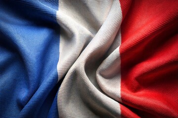 Close-up of french flag with dynamic texture