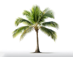 coconut tree isolated on white background