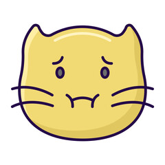 colored cat emoticon
