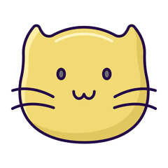 colored cat emoticon