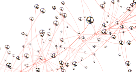 Abstract network of physical devices on the Internet using a network connection
