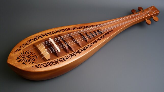 dulcimer with intricate woodworking and a sweet, melodic sound