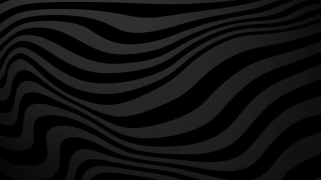 black and ash color swirl abstract curvy lines dynamic liquid fluid 4k backdrop paint animation loop