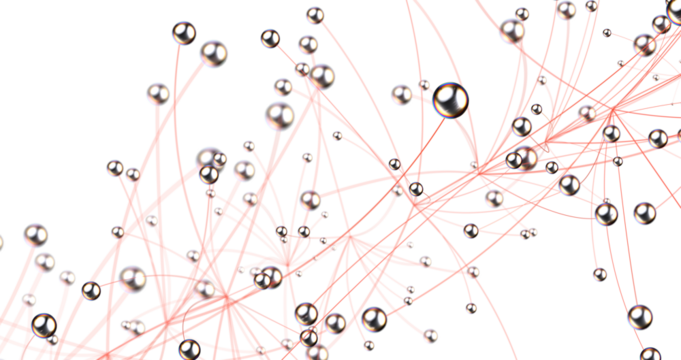 Abstract network of physical devices on the Internet using a network connection