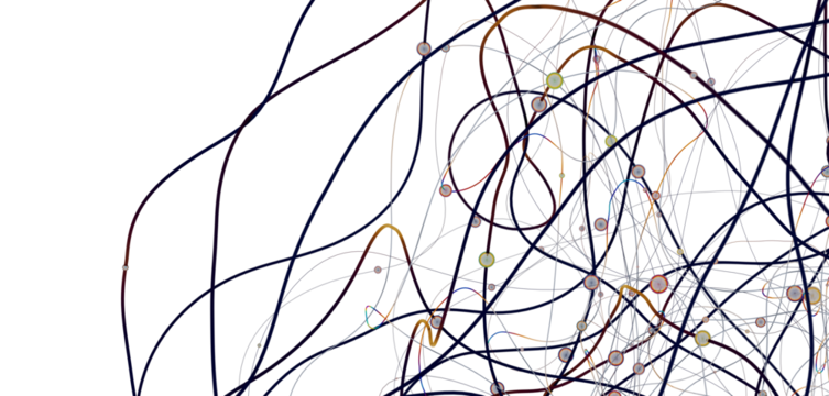 Abstract network of physical devices on the Internet using a network connection