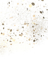 Glittering gold  confetti png. Glittering gold