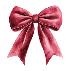 Elegant pink bow with soft texture, perfect for decorations, gifts, and crafts. Ideal for various artistic projects.