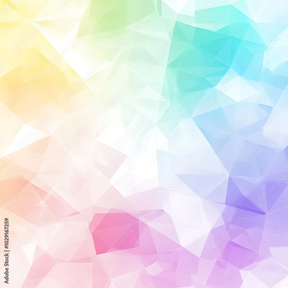 Poster a colorful low poly 3d background with a triangle pattern, generative ai