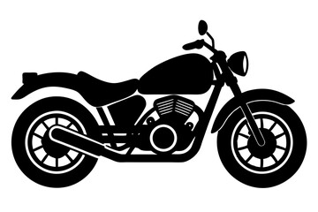 Obraz premium motorcycle icon vector, motorcycle silhouette vector 