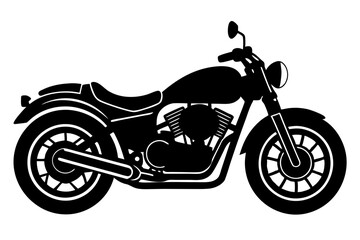 
motorcycle icon vector, motorcycle silhouette vector
