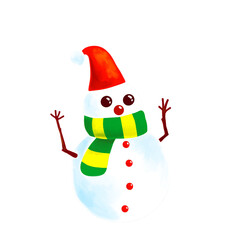 Snowman christmas not background, new year