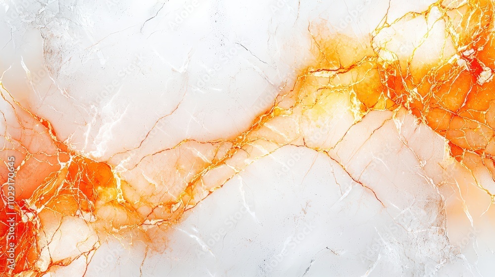 Poster stunning marble slab with gold and ruby veining softly weaving through a sleek surface, creating a l