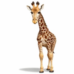 Obraz premium giraffe isolated on white