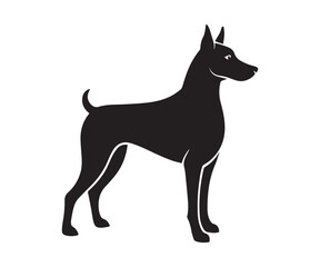 Dog Vector black silhouette illustrations