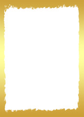 Obraz premium Golden Paper frame for photo 