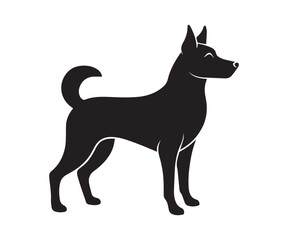 Dog Vector black silhouette illustrations