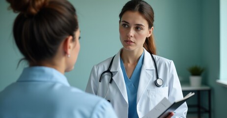 Fototapeta premium Doctor meeting with medical staff.