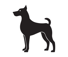 Dog Vector black silhouette illustrations