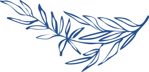 Christmas ink drawing decoration