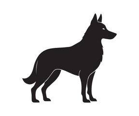 Dog Vector black silhouette illustrations