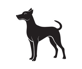 Dog Vector black silhouette illustrations