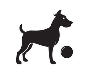 Dog Vector black silhouette illustrations